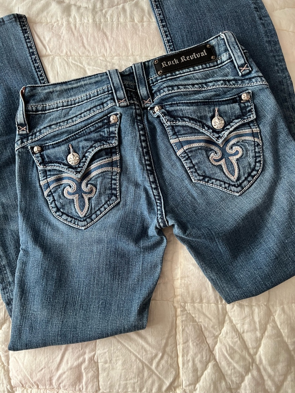 Miss Me Rock Revival Light Denim Jeans